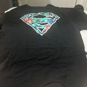 Black Superman Logo T-Shirt